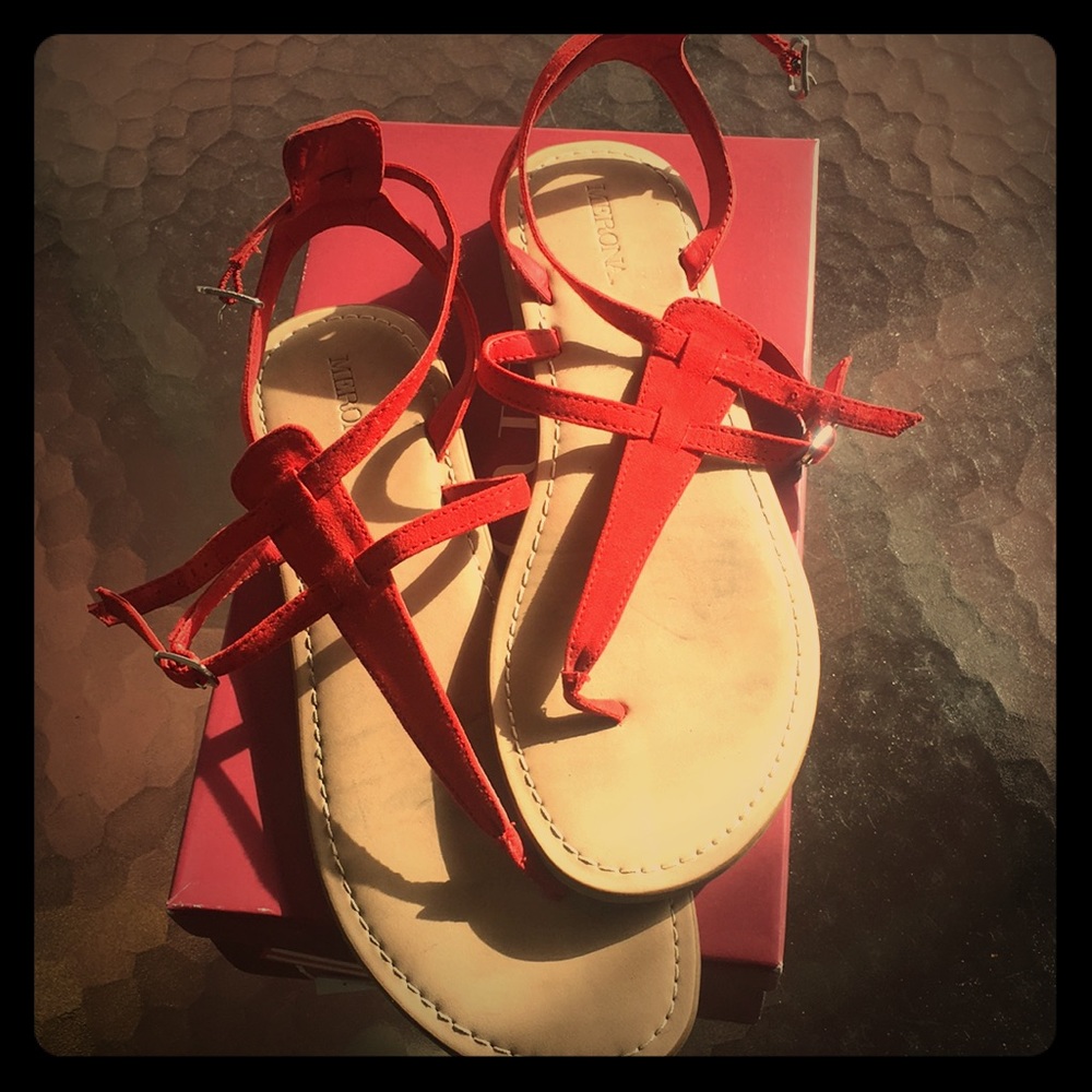 Merona Coral Colored Sandals